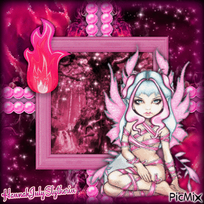 {Pink Fairy of Flame} - Free animated GIF