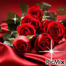 Red rose gif - GIF animasi gratis