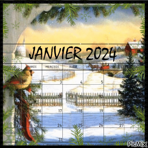 JANVIER 2024 - Gratis geanimeerde GIF