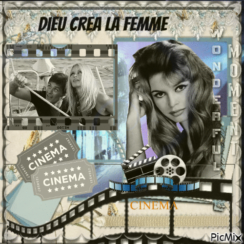 et Dieu Créa la Femme film 50ans - Бесплатни анимирани ГИФ