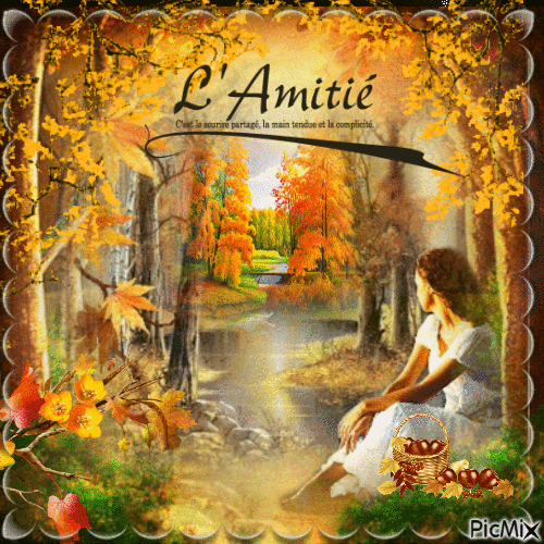 Amitié autumn - GIF animado grátis