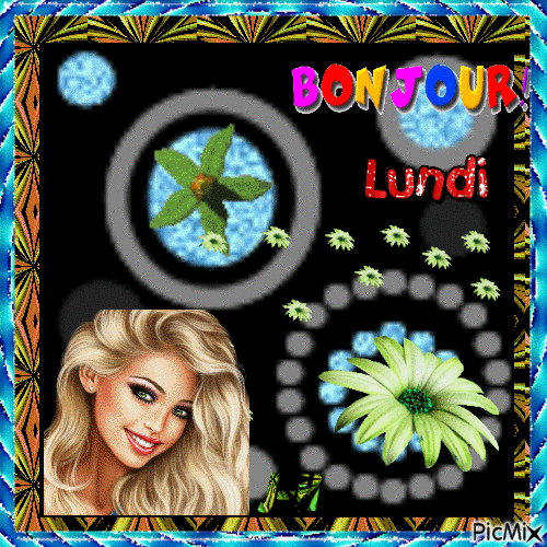 Bonjour Lundi - Бесплатный анимированный гифка