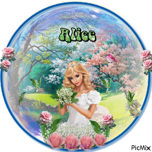 Bon 1er mai Alice - Free animated GIF