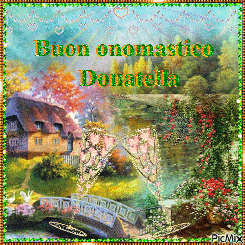 Buon onomastico Donatella - Δωρεάν κινούμενο GIF