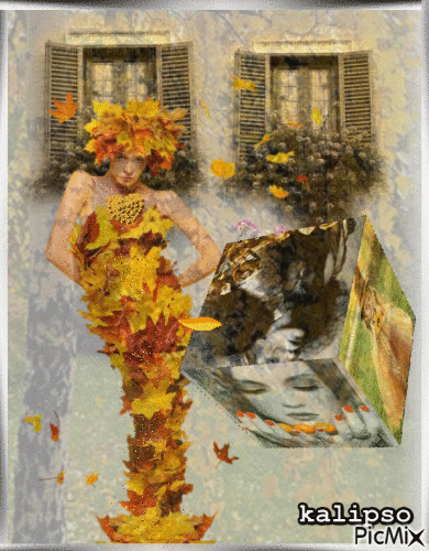 Autumn lady.. - Gratis geanimeerde GIF