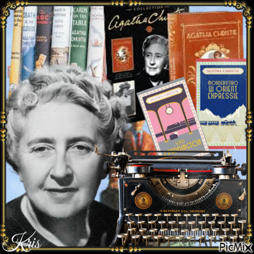 Agatha Christie - GIF animado grátis