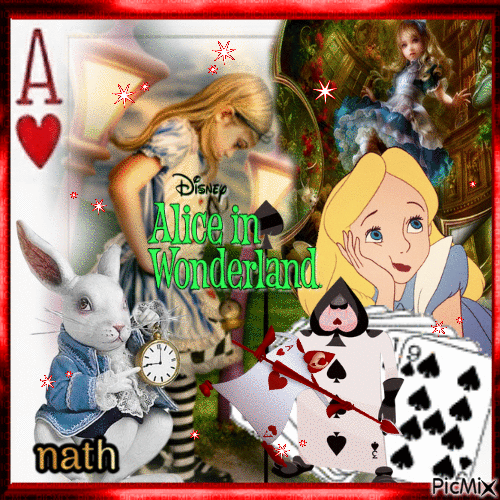 Alice in the Wonderland, concours - GIF animé gratuit
