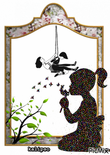 on a swing.. - GIF animado gratis