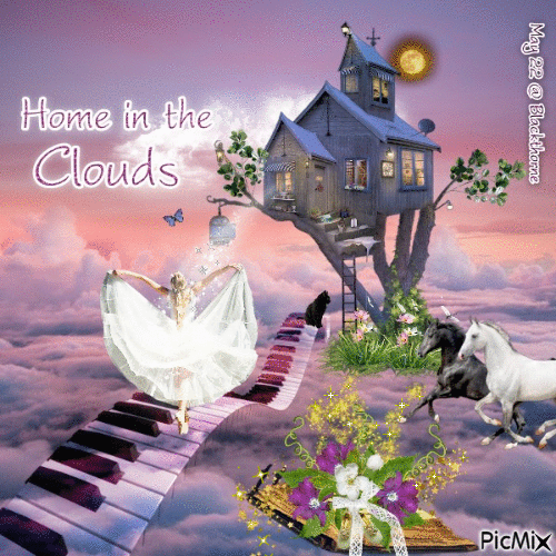 Home in the Clouds - Gratis geanimeerde GIF