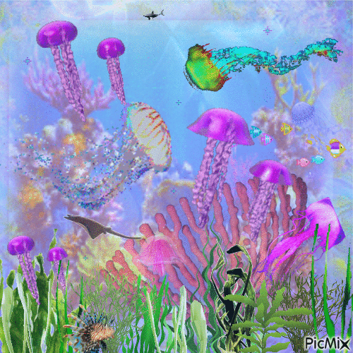 Jellyfish Jamboree - Бесплатный анимированный гифка