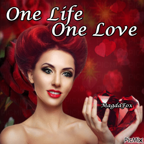 ONE LIFE ONE LOVE - Nemokamas animacinis gif