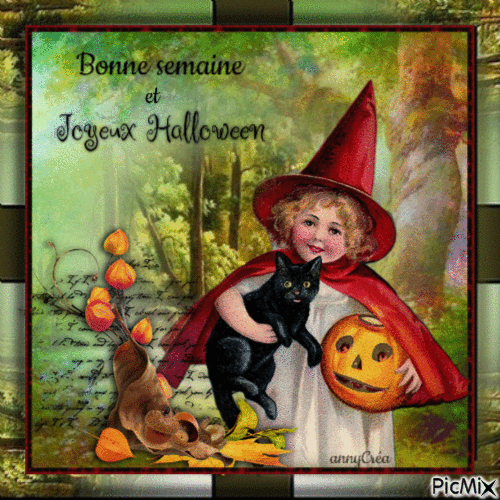 merci Anny pour ce magnifique kdo Joyeuse halloween - GIF animado gratis
