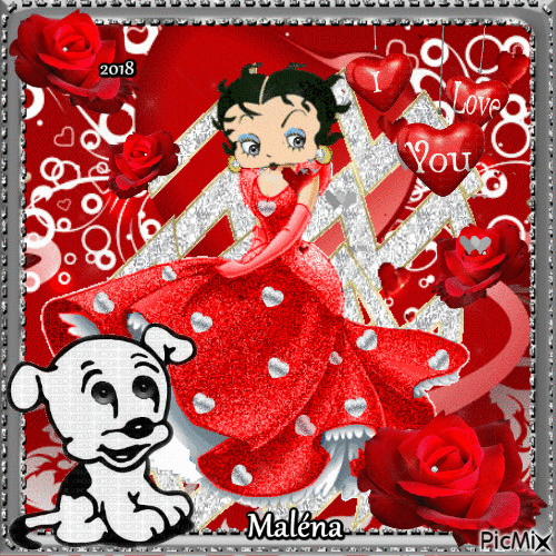 * Betty Boop in red *