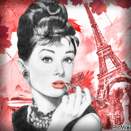 Audrey Hepburn - Gratis animerad GIF