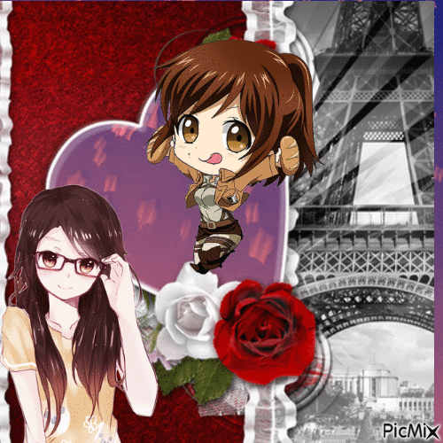 Love Paris - GIF animado grátis