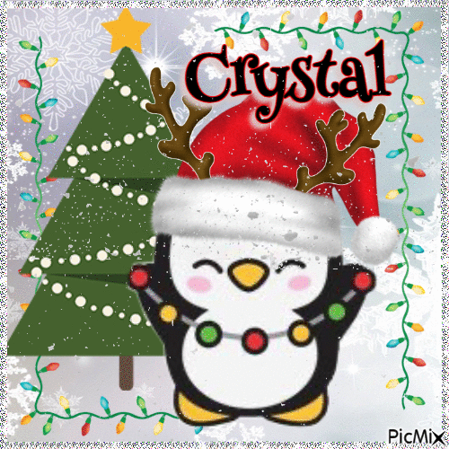Christmas Penguin For My Sister <3 - GIF เคลื่อนไหวฟรี