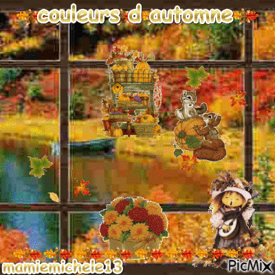 couleurs d automne - GIF เคลื่อนไหวฟรี