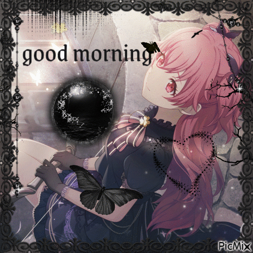 good morning airi - Gratis animeret GIF
