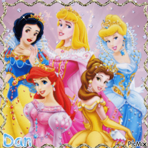 Princesses Disney - Бесплатный анимированный гифка