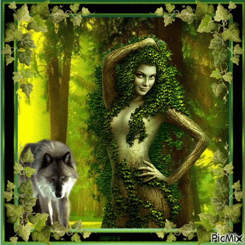 Ivy-woman-wolf - GIF animado grátis