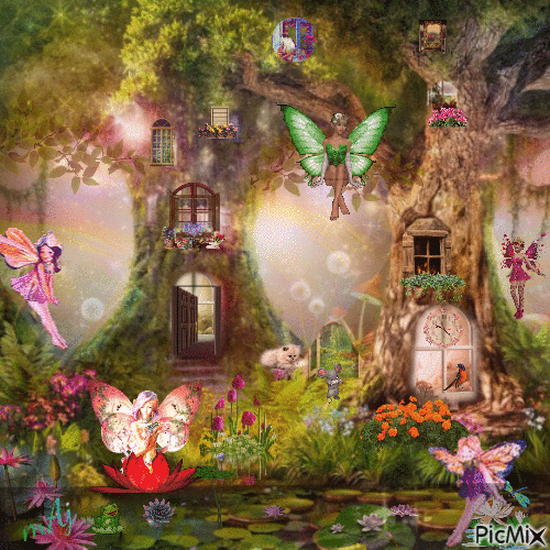 Concours "La forêt conte de fées" - GIF animado gratis