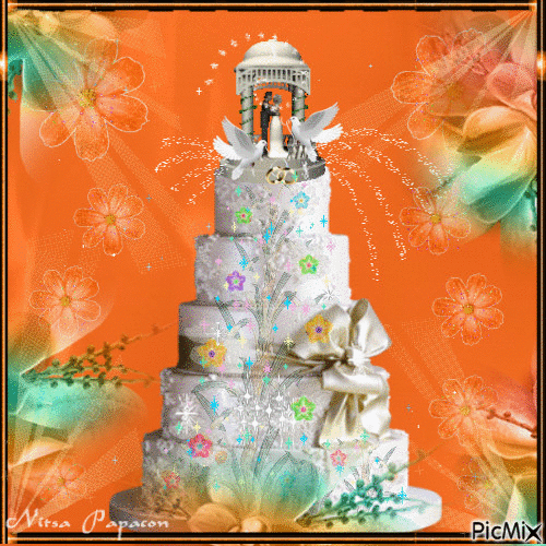 Wedding cake - Бесплатни анимирани ГИФ