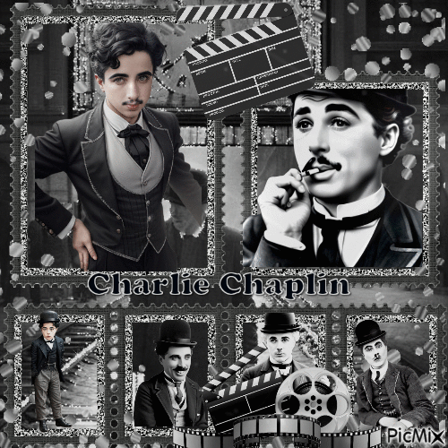 Charlie Chaplin - Nemokamas animacinis gif