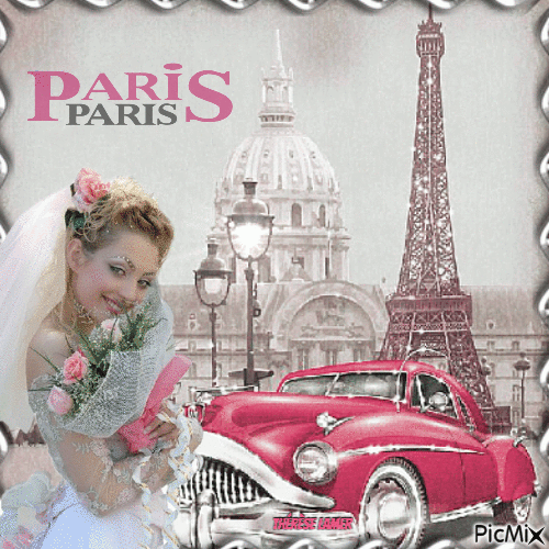 Mariage à Paris - Nemokamas animacinis gif