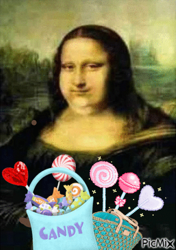 Mona Lisa - Bezmaksas animēts GIF