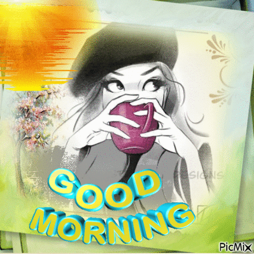 GOOD MORNING - GIF animado gratis