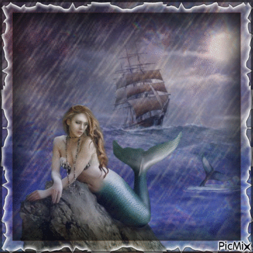 La sirena en la tormenta... - Free animated GIF