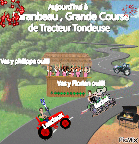 tracteur - GIF animado grátis