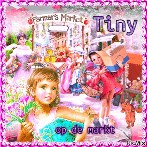 Tiny op de markt - Nemokamas animacinis gif