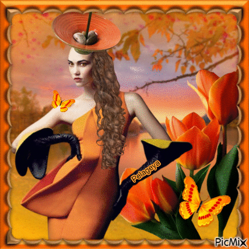 Madame Orange - Ilmainen animoitu GIF