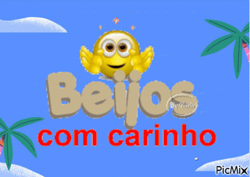 Beijos com carinho - Бесплатный анимированный гифка