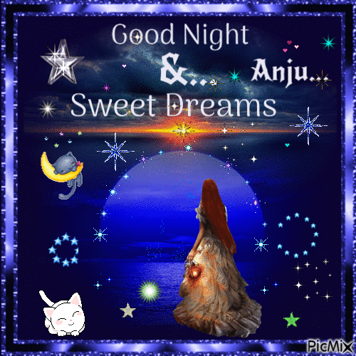 Good Night & Sweet Dreams ! - GIF animé gratuit