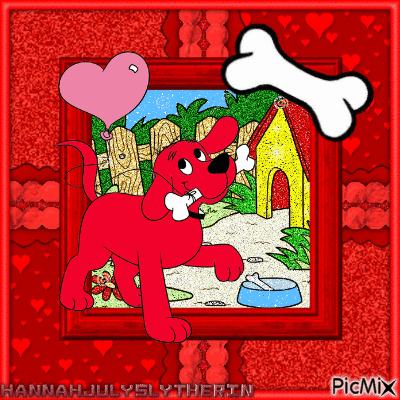 I ♥ Clifford the Big Red Dog! - Δωρεάν κινούμενο GIF