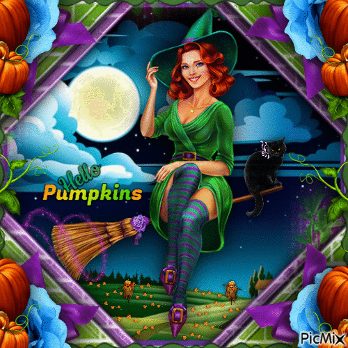 Pin-Up Witch-RM-09-23-23 - GIF animate gratis