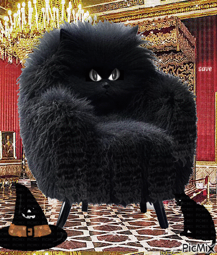 BLACK  CAT - Gratis animerad GIF
