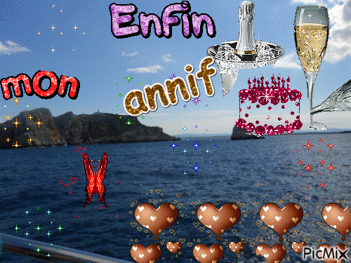 enfin mon annif - Zdarma animovaný GIF
