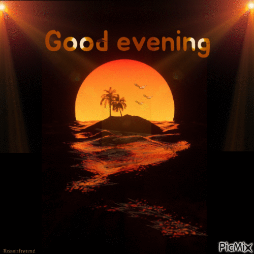 Good  evening - Bezmaksas animēts GIF