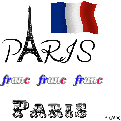 Paris en deuil - GIF animé gratuit