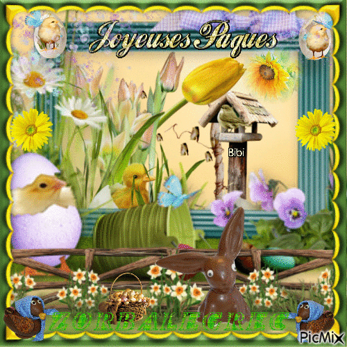 Happy Easter Zorbalegrec - Besplatni animirani GIF