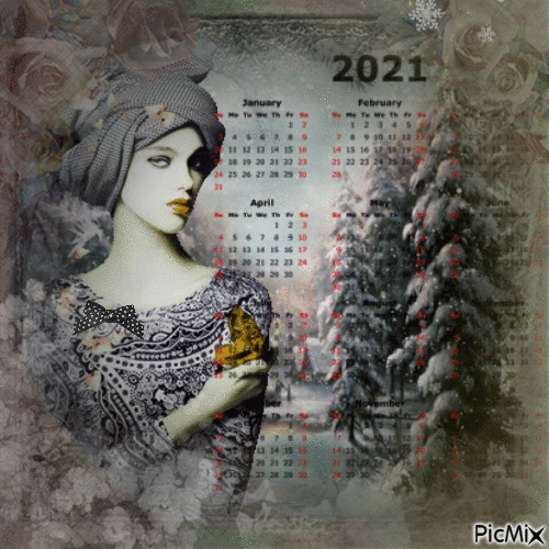 Calendar 2021 - Бесплатни анимирани ГИФ