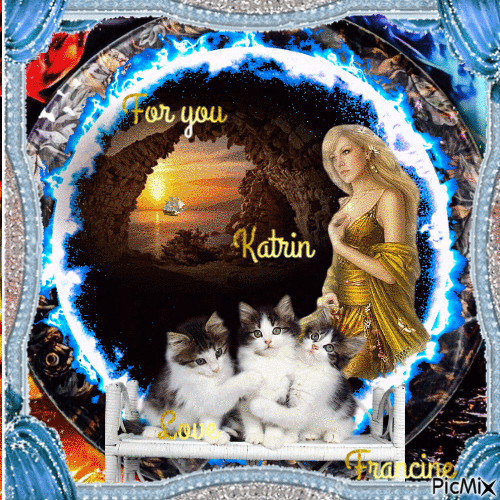 Kdo pour mon amie Katrin 💖💖💖 - Ingyenes animált GIF