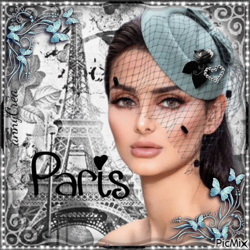J'adore Paris - Бесплатный анимированный гифка