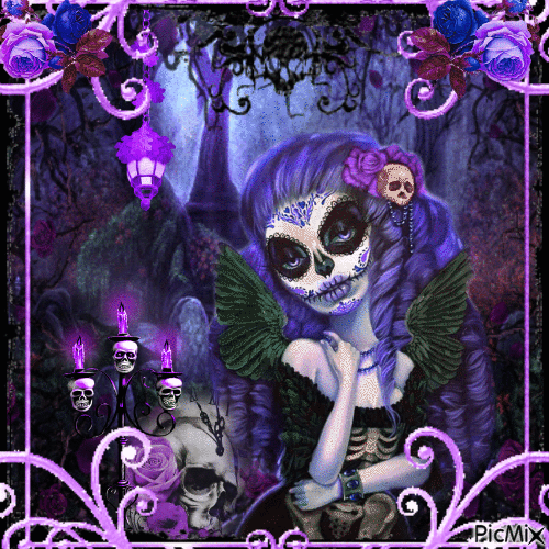 purple gothic - Animovaný GIF zadarmo