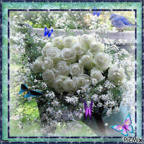 Flores Blancas - Free animated GIF - PicMix