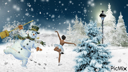 Snowdancer - GIF animado gratis