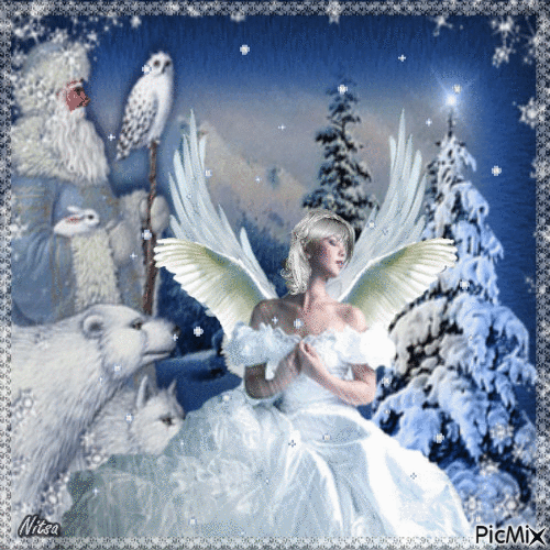 white angel - 😇 - Darmowy animowany GIF
